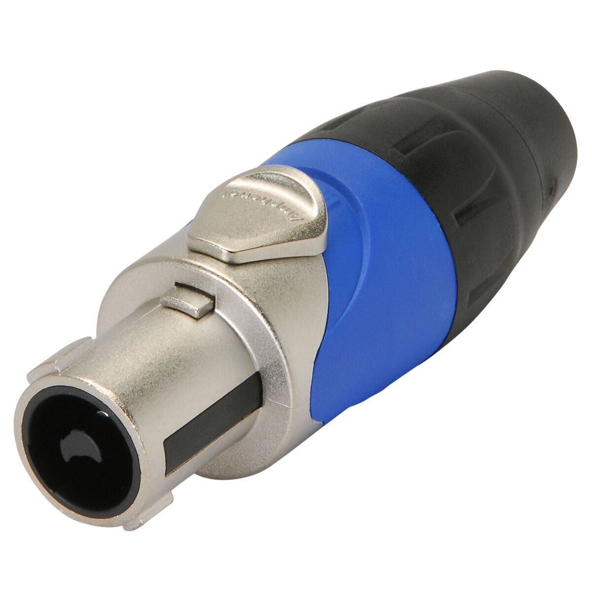 Amphenol SP2FN Loudspeaker Cable Connector 2 Pole Metal Shell Blue Sleeve